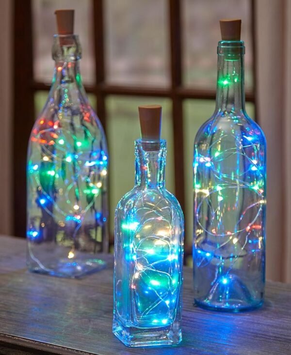 Multicolor LED Light Wine Glass Bottle