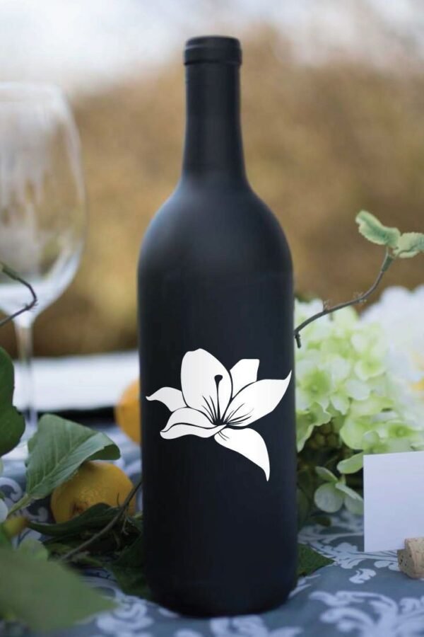 Hand-Painted Wine Bottle - Image 2