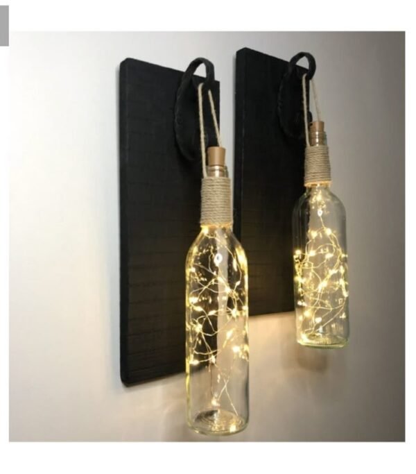 Wine Bottle with Fairy Lights - Image 2