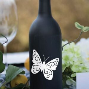 Hand-Painted Wine Bottle