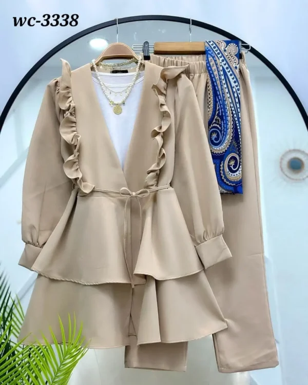 Ladis Stitched Co-ord set Tops and Pant